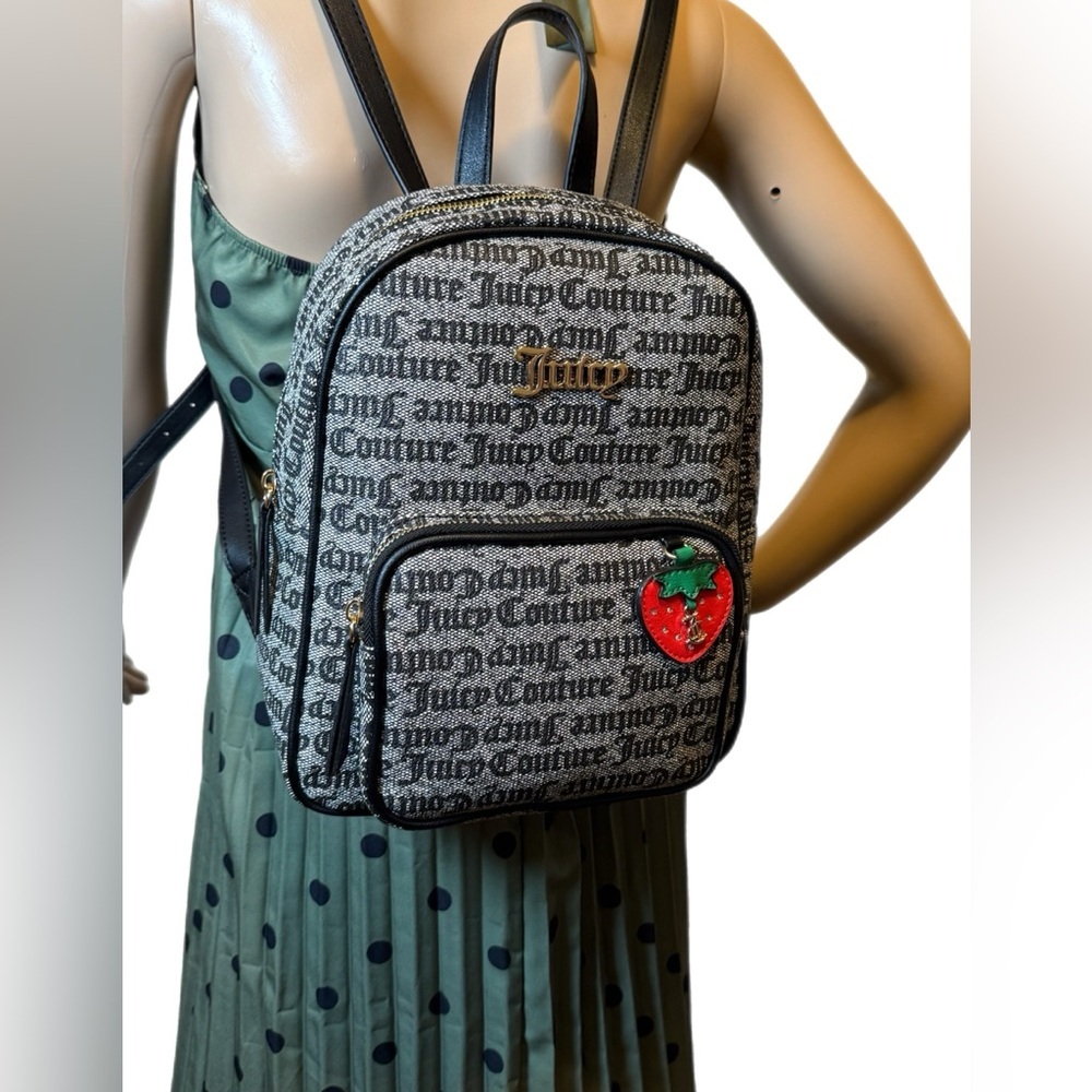 Juicy Couture Monogram Freshly Picked Strawberry Backpack